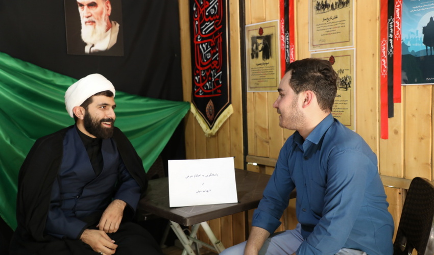 برپایی موکب عزاداری حسینی به نام شهید پیروی